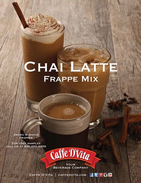 Caffe D'Vita - Chai Latte - Photographed by Volker "Frank" Buddenbrock - Professional Food Photographer